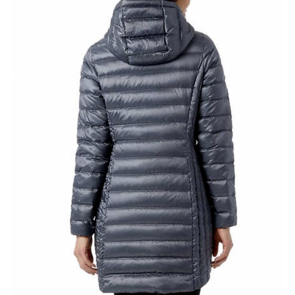 Aventure Womens Lightweight Down Fixed Hood Jacket gray rosin - Picture 2 of 6